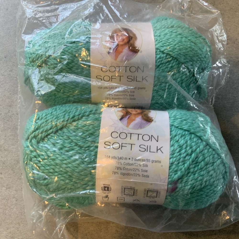 Deborah Norville Cotton Soft Silk Yarn - Emerald - 154 Yards x 2